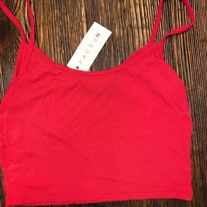 Red Brandy Melville tank top